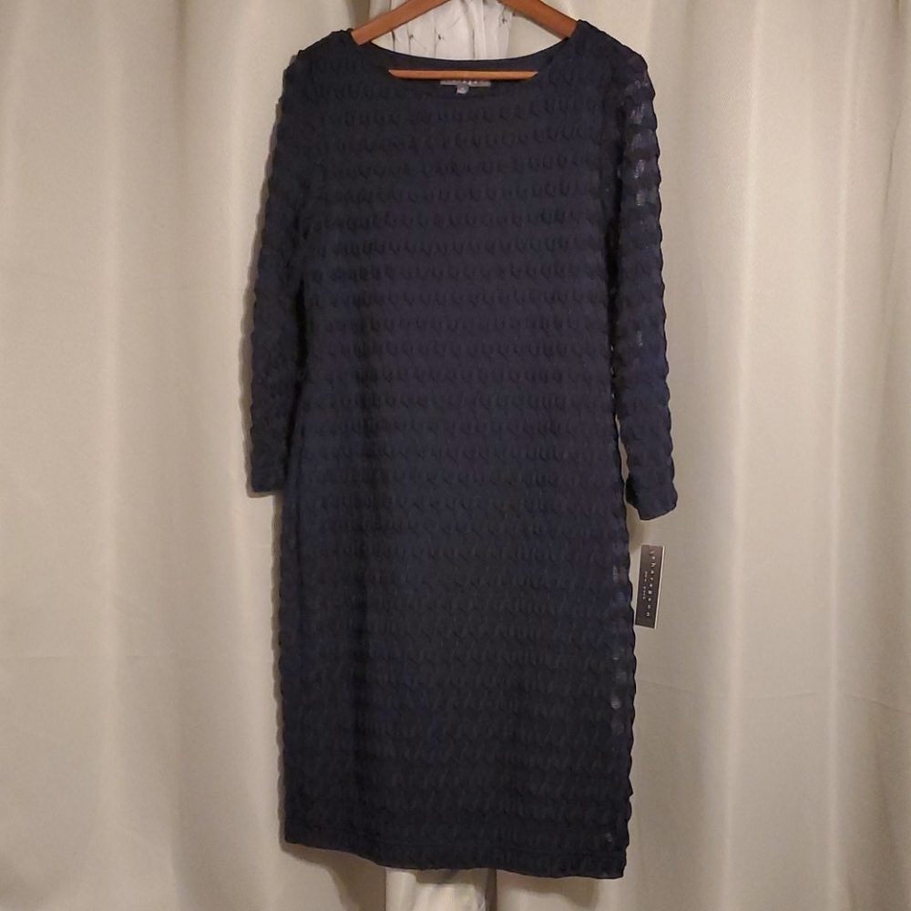 Blue midi dress